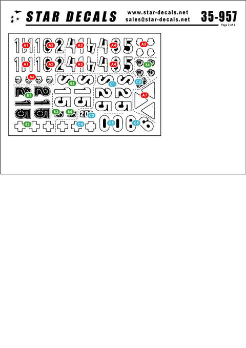 スターデカール 35-957 1/35 武装親衛隊のパンサー #1