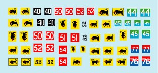 スターデカール 35-970 1/35 イギリス 第11機甲師団「黒い雄牛」所属全部隊標識マーキング 北西ヨーロッパ