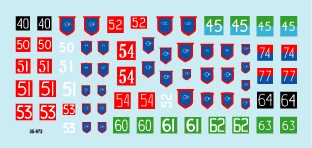 スターデカール 35-972 1/35 イギリス近衛機甲師団 所属全部隊標識マーキング 北西ヨーロッパ