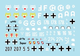 スターデカール 35-994 1/35 突撃砲#6 III号突撃砲F型 第201,210突撃砲大隊・ グロースドイッチュラント師団・ロードス突撃師団