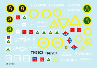 スターデカール 35-C1001 1/35 南アフリカ連邦軍 シャーマン イン イタリア 1943-45 - Mk III, Mk IIA, ファイアフライ Mk VC
