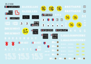 スターデカール 35-C1008 1/35 AMX-13 チャーフィー砲塔・SS-11搭載型AMX-13 冷戦期 ・アルジェリア戦争