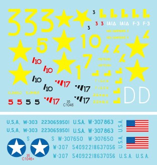 スターデカール 35-C1046 1/35 アメリカ 第1機甲師団# 2 M4 シャーマン, M3 スチュアート イン 北アフリカ