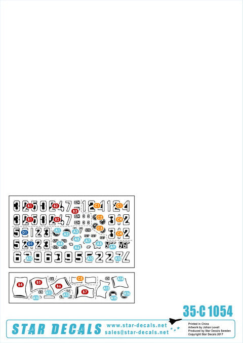 スターデカール 35-C1054 1/35 ソビエト/ロシア海軍歩兵 #1 T-54B, T-55A, T-55AM