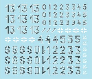 スターデカール 35-C1070 1/35 タイガーI LSSAH師団第13中隊 1943-44 (クルスク戦以降)