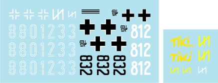 スターデカール 35-C1071 1/35 タイガーI ダス・ライヒ師団第8中隊1943年春