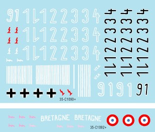 スターデカール 35-C1092 1/35 武装親衛隊のタイガー イン フランス#4 SS第102重戦車大隊