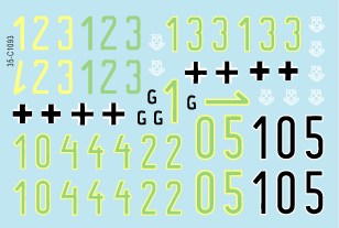 スターデカール 35-C1093 1/35 キングタイガー/タイガーII # 1 SS第101/501重戦車大隊