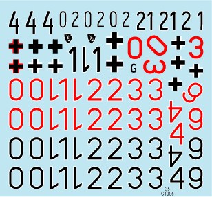 スターデカール 35-C1095 1/35 キングタイガー/タイガーII #3 SS第506/507重戦車大隊