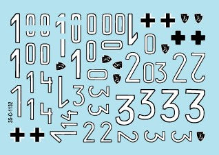 スターデカール 35-C1132 1/35 ドイツ 第507重戦車大隊 東部戦線のタイガーI後期型