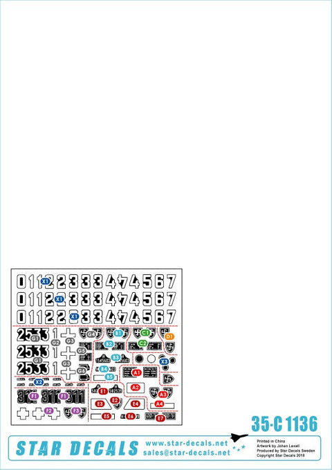 スターデカール 35-C1136 1/35 ドイツ SSヴィーキング師団 #3 IV号戦車,3トンハーフトラック,Sd.kfz.251