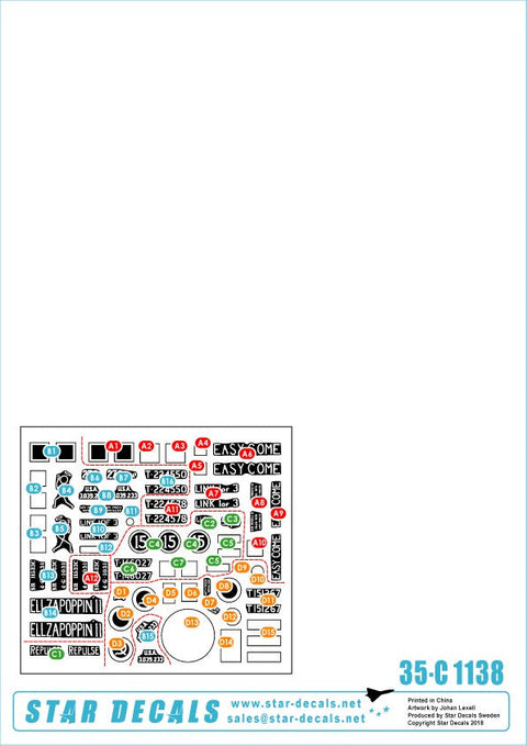 スターデカール 35-C1138 1/35 イギリス イタリア戦線のシャーマンIII 第46王立戦車連隊 etc.1943-44