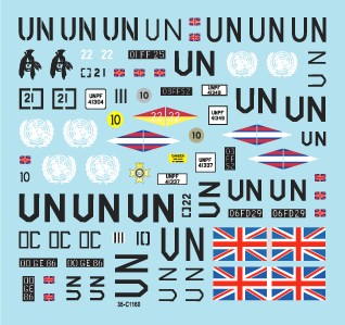 スターデカール 35-C1160 1/35 ボスニア平和維持軍#9 ボスニアのシミタールCVR シミタール スパルタン スルタン