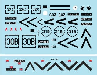 スターデカール 35-C1161 1/35 中近東におけるイギリス王立砲兵連隊 1991年湾岸戦争でのイギリス軍所属のM109 2003年イラク戦争でのASー90