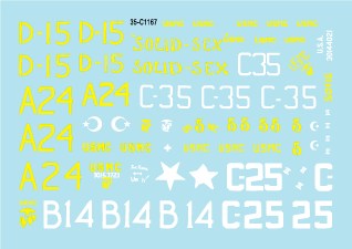 スターデカール 35-C1167 1/35 朝鮮戦争のアメリカ海兵隊所属のM46パットン