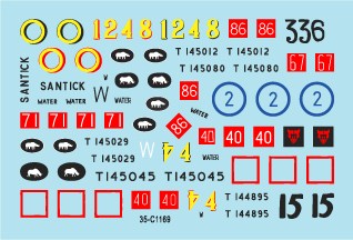 スターデカール 35-C1169 1/35 北アフリカにおけるイギリス国陸軍のシャーマン シャーマンMk II(1942年)編