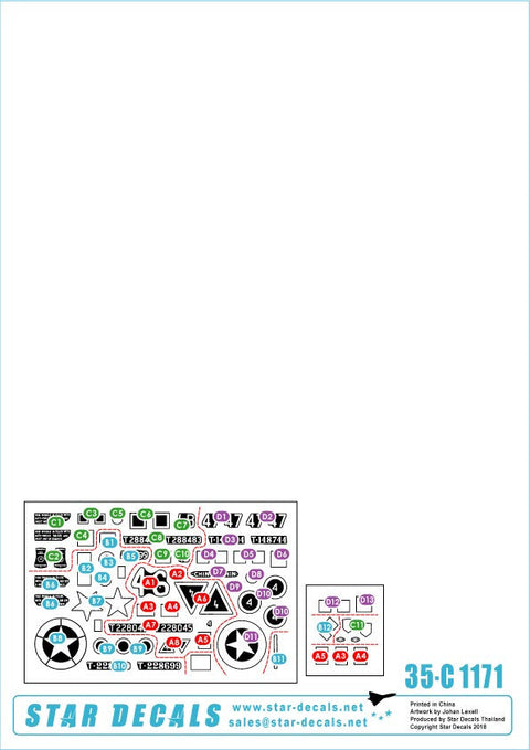 スターデカール 35-C1171 1/35 シャーマンMk V イギリス国とポーランドのMk V 'チューリップ'とMk VC ファイアフライ