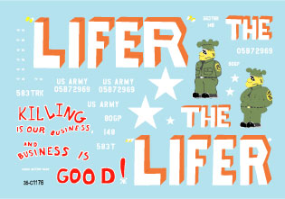 スターデカール 35-C1176 1/35 現用 アメリカ ベトナム戦争 ベトナムにおけるガントラック#1 M54 5トントラックにM113車体を載せたガントラック THE LIFER(無期懲役囚)