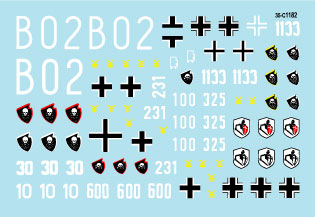 スターデカール 35-C1182 1/35 WWII ドイツ 第18装甲擲弾兵師団 #2 1941?43年 III号戦車E型、F型、H型及びJ型