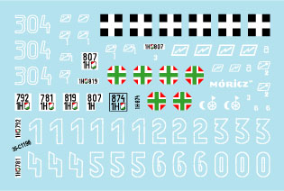 スターデカール 35-C1196 1/35 WWII 枢軸軍に参加した東ヨーロッパの戦車 #6 第二次大戦におけるハンガリーの戦車 38(t)戦車、III号戦車M型他