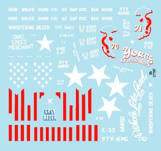 スターデカール 35-C1197 1/35 ベトナム戦争 アメリカ陸軍 ガントラック#4 四連装M2銃座搭載のガントラック イージーライダース「ヤングクルセイダーズ」