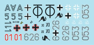 スターデカール 35-C1208 1/35 WWII ドイツ イタリア戦線のドイツ戦車#8 III号指揮戦車G型 III号指揮戦車J型 IV号戦車H型 L3豆戦車 T-34/76