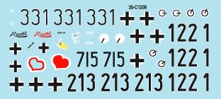 スターデカール 35-C1209 1/35 WWII ドイツ イタリア戦線のドイツ戦車#9 ヘルマンゲーリング装甲師団 三号戦車M/N型 IV号戦車G/H型 マーダーII