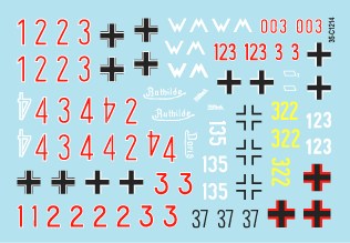 スターデカール 35-C1214 1/35 WWII ドイツ ノルウェーとフィンランドに進駐したドイツ戦車 #2