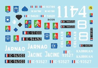 スターデカール 35-C1218 1/35 仏 ベトナム戦争 第一次インドシナ戦争でのフランス極東遠征軍 #3