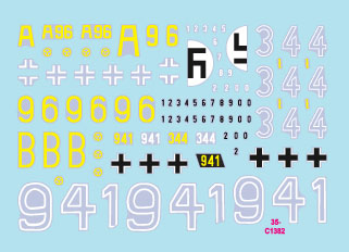 スターデカール 35-C1382 1/35 WWII ドイツ II号戦車a/b型 (初期型サスペンション装着型)