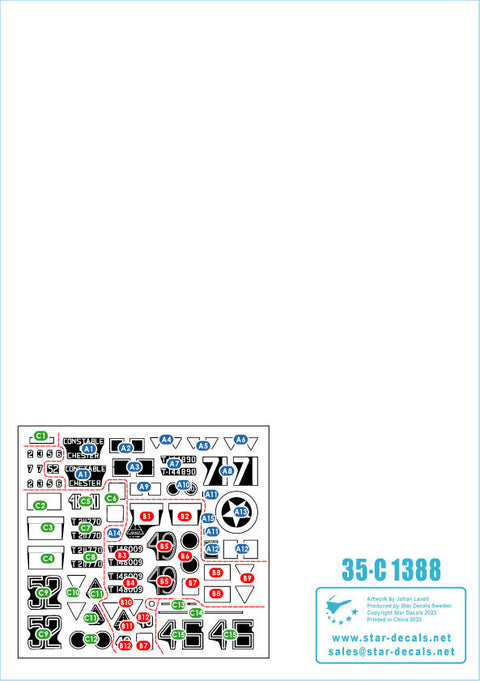 スターデカール 35-C1388 1/35 WWII イギリス 第79機甲師団のシャーマンMk.V
