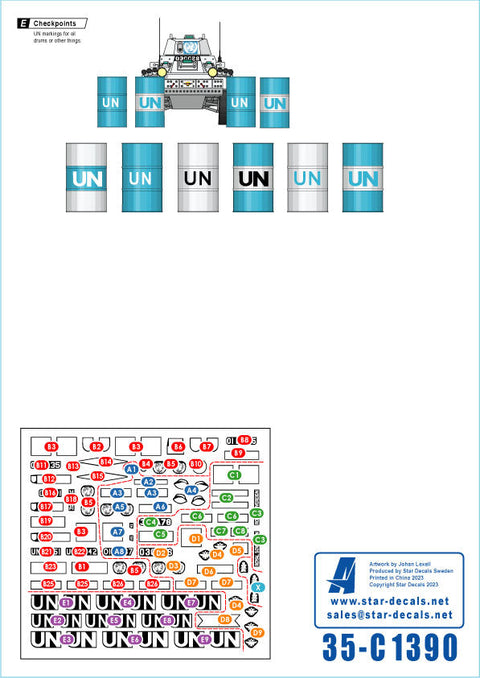 スターデカール 35-C1390 1/35 キプロス紛争のフェレット偵察車#1 イギリス・デンマーク軍のフェレットMk.1・Mk.2