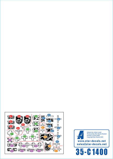 スターデカール 35-C1400 1/35 ウクライナの戦争#11 ウクライナ軍への供与車輌 M113装甲兵員輸送車