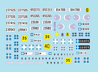 スターデカール 35-C1416 1/35 キプロス 1974 # 1トルコ系およびギリシャ系キプロス軍の装甲車両M47・M48A1・M113A1・M106A1・T-34/85・BTR-152・マーモン・ヘリントン装甲車