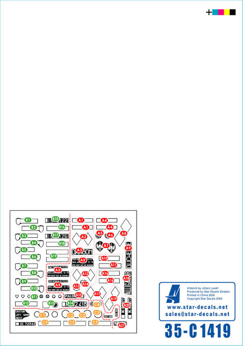 スターデカール 35-C1419 1/35 インドシナ # 6コベントリー装甲車・DUKW・M29C クラブ/ウィーゼル