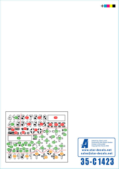 スターデカール 35-C1423 1/35 ウクライナ戦争#242022-24年のウクライナ第3戦車旅団T-72B1