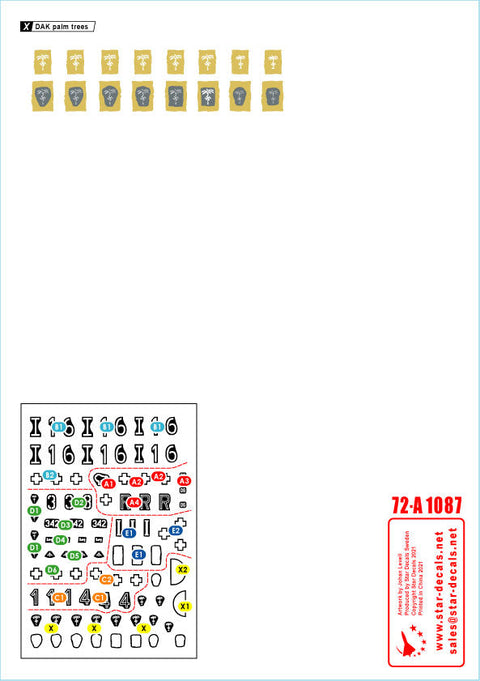 スターデカール 72-A1087 1/72 パンツァーインデザート#4 北アフリカでのII号戦車F型