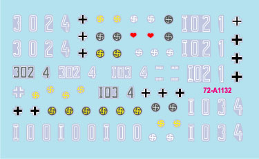 スターデカール 72-A1132 1/72 WWII ドイツ ヴィーキング師団#4 第5SS装甲師団司令部中隊のII号戦車F型/III号指揮戦車H型/III号戦車J型 コーカサス1942-43年