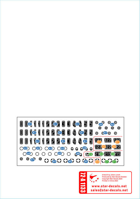 スターデカール 72-A1133 1/72 WWII ドイツ ヴィーキング師団#5 III号戦車J型(短砲身)/J型(長砲身)/N型 コーカサス1942-43年
