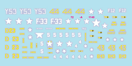 スターデカール 72-A1140 1/72 朝鮮戦争#1 アメリカ海兵隊 シャーマンとパーシング M4A3(105)ドーザー戦車/M4A3火炎放射戦車/M26A1