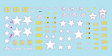 スターデカール 72-A1142 1/72 朝鮮戦争#3 アメリカ海兵隊 M46パットン戦車