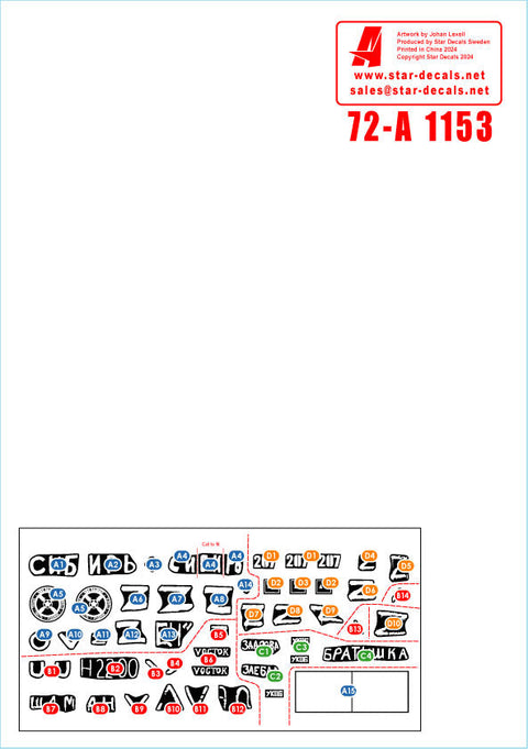 スターデカール 72-A1153 1/72 ウクライナの戦争#14 2023年のワグナーグループのクーデター T-80BVとBTR-82A