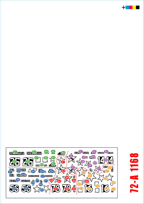 スターデカール 72-A1168 1/72 アメリカ第6機甲師団第2突撃戦車M4 105mm・M4A3E2ジャンボ
