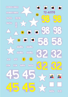 スターデカール 72-A1170 1/72 アメリカ第 6 機甲師団第 4 特殊戦車T34 ロケット ランチャーと M32B1 TRV を搭載した M4