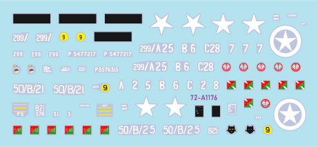 スターデカール 72-A1176 1/72 D-デイイギリス DUKW水陸両用車#1 第50/第299総合輸送中隊