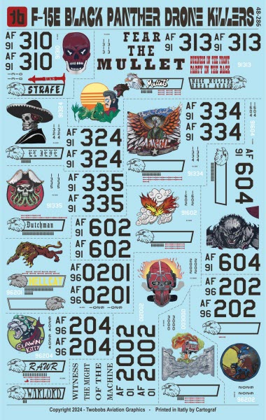 トゥーボブス 48-286 1/48 F-15E ブラックパンサー ドローンキラー