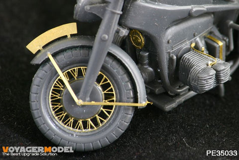 ボイジャーモデル PE35033 1/35 ツェンダップ オートバイ エッチングセット(タミヤ35017/35283用)