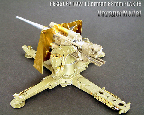 ボイジャーモデル PE35067 1/35 WWIIドイツ 88mm Flak18(AFVクラブ35088用)