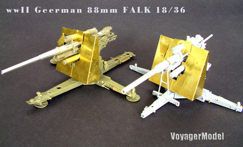 ボイジャーモデル PE35067 1/35 WWIIドイツ 88mm Flak18(AFVクラブ35088用)