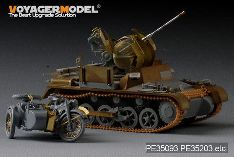 ボイジャーモデル PE35093 1/35 WWIIドイツR-12 オートバイ エッチングセット(ズベズダ 3607用)